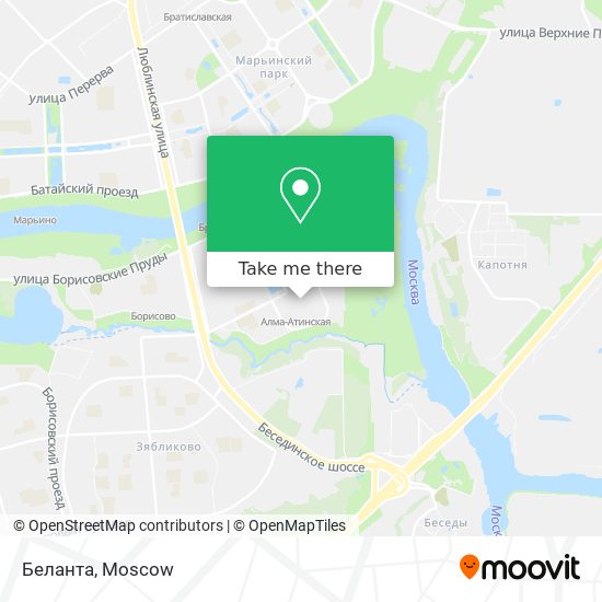 Беланта map