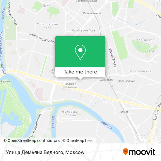 Улица Демьяна Бедного map