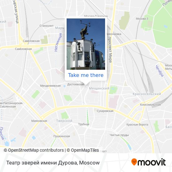 Театр зверей имени Дурова map