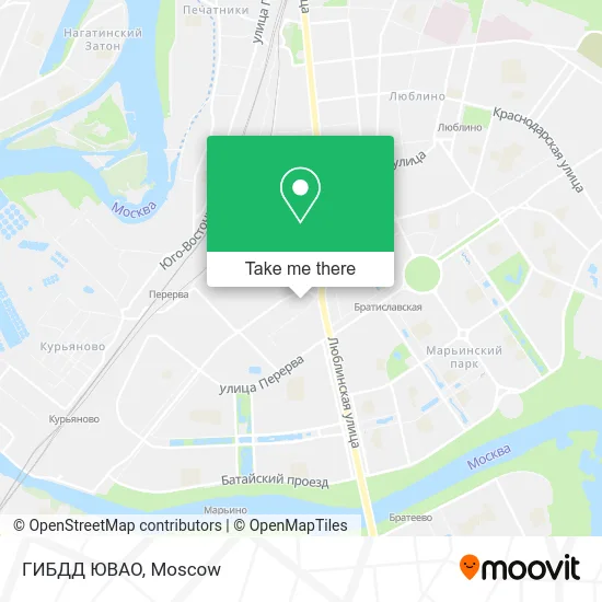 ГИБДД ЮВАО map