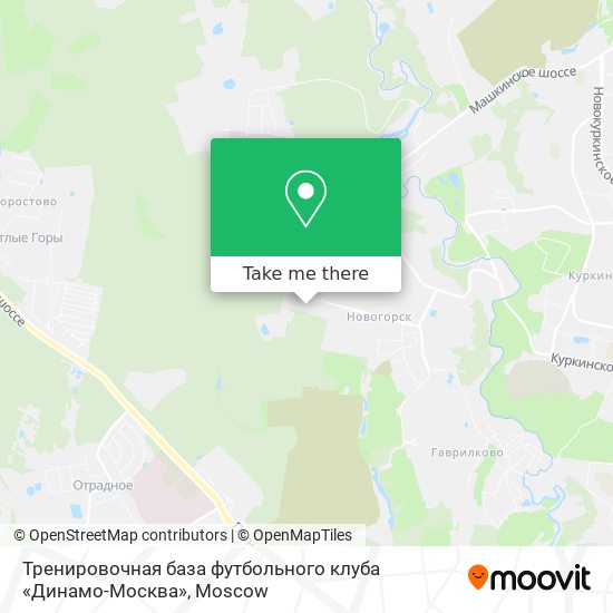 Тренировочная база футбольного клуба «Динамо-Москва» map