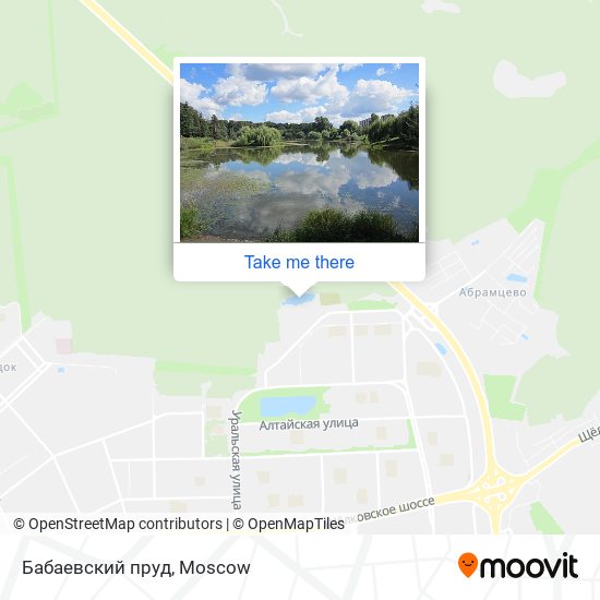 Бабаевский пруд map