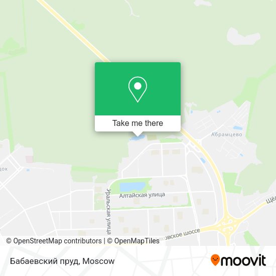 Бабаевский пруд map