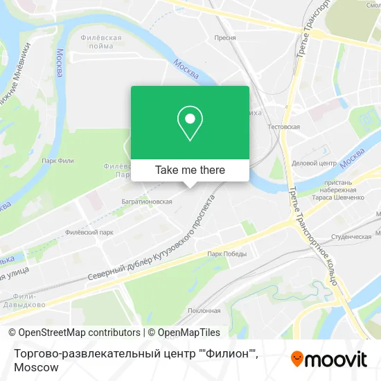 Торгово-развлекательный центр ""Филион"" map