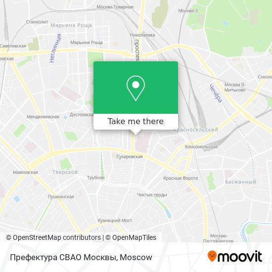 Префектура СВАО Москвы map