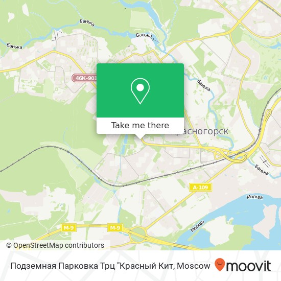 Подземная Парковка Трц "Красный Кит map