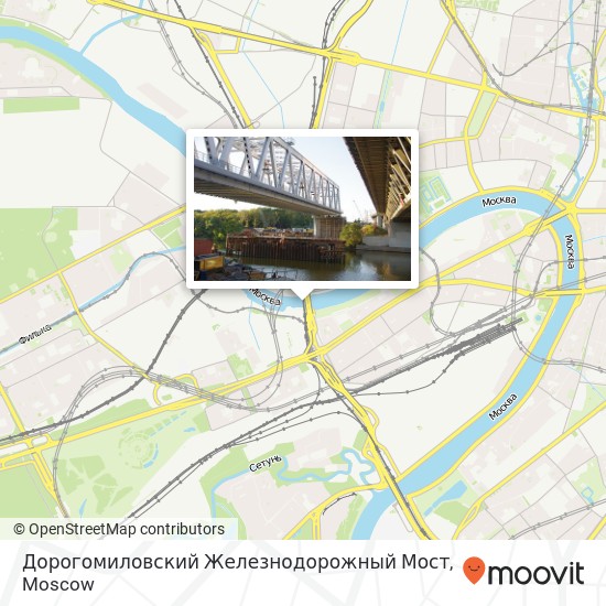 Дорогомиловский Железнодорожный Мост map