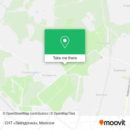 СНТ «Звёздочка» map