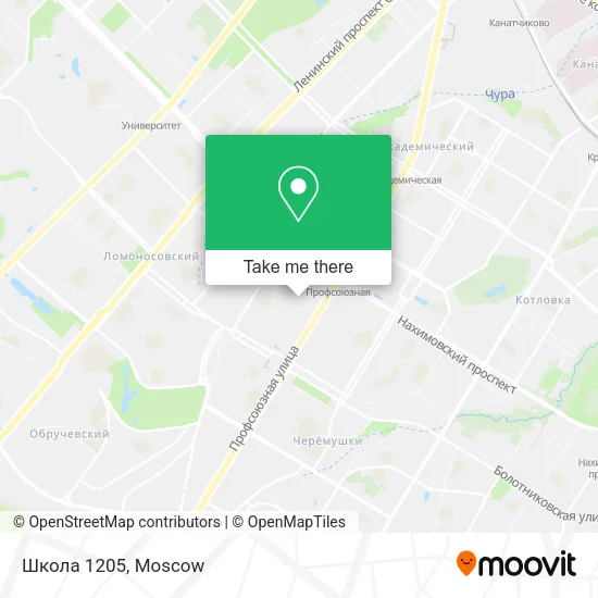 Школа 1205 map