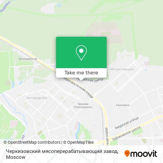 Черкизовский мясоперерабатывающий завод map