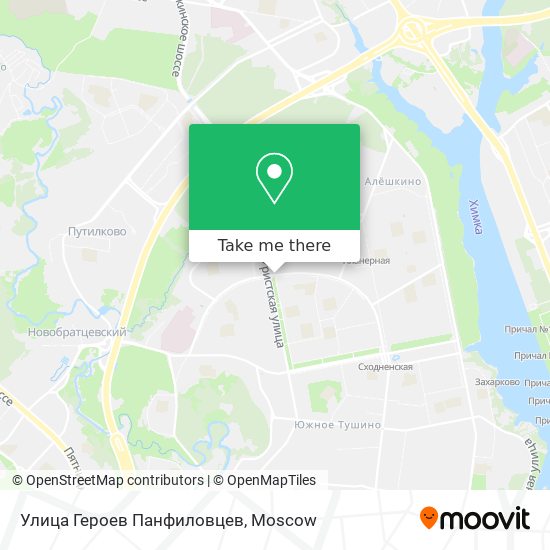 Улица Героев Панфиловцев map