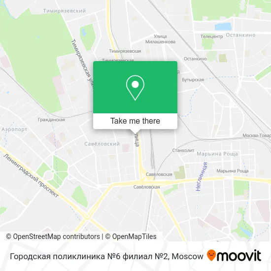 Городская поликлиника №6 филиал №2 map