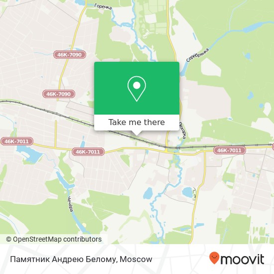 Памятник Андрею Белому map