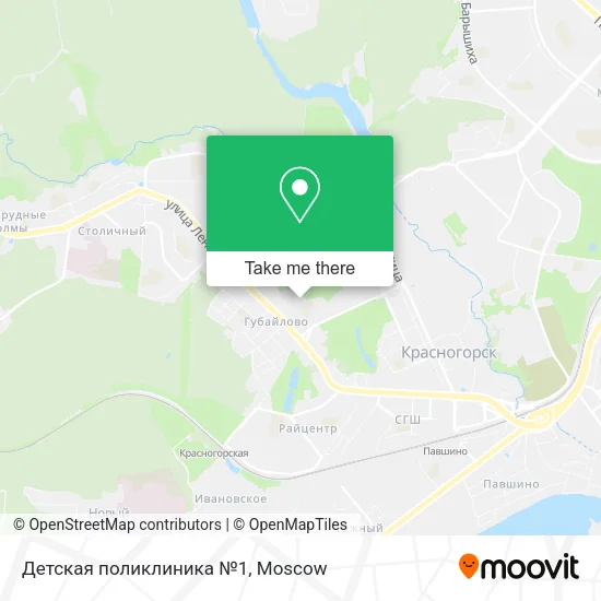 Детская поликлиника №1 map