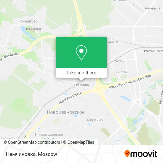 Немчиновка map