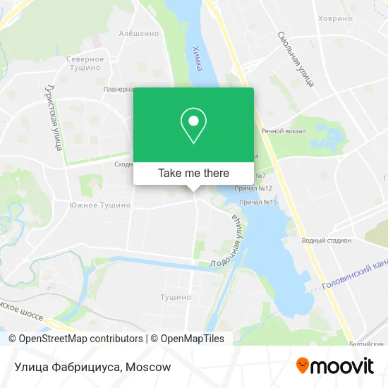 Улица Фабрициуса map