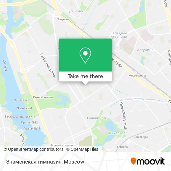 Знаменская гимназия map