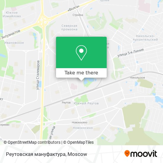 Реутовская мануфактура map