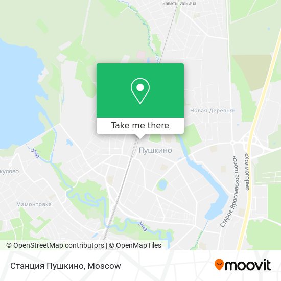 Станция Пушкино map