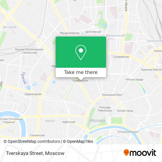 Tverskaya Street map
