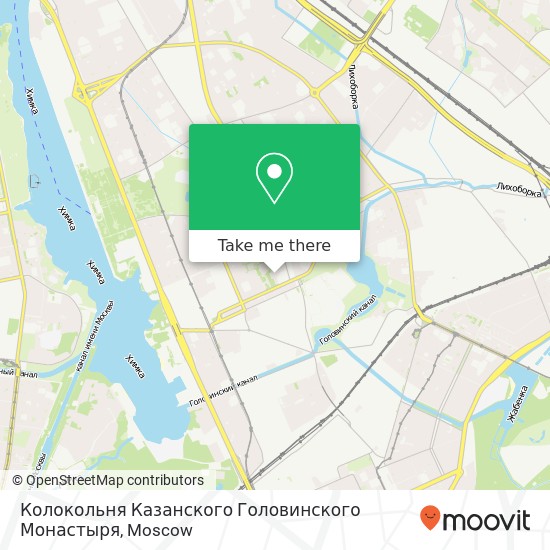 Колокольня Казанского Головинского Монастыря map