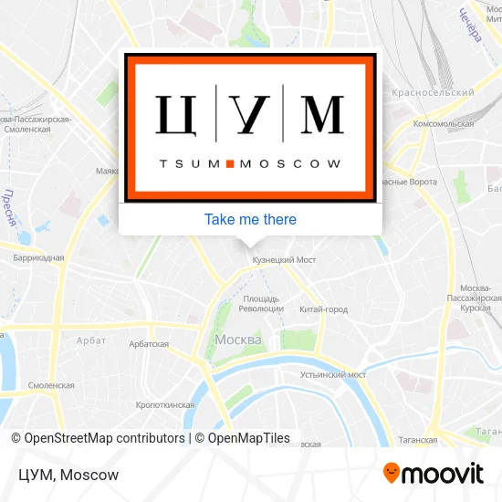 ЦУМ map