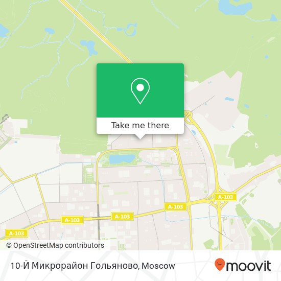 10-Й Микрорайон Гольяново map
