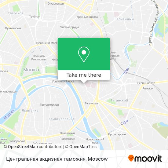 Центральная акцизная таможня map