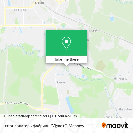 пионерлагерь фабрики ""Дукат"" map