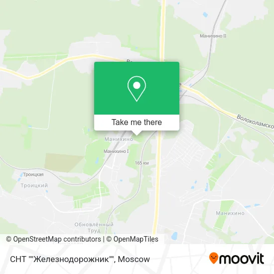 СНТ ""Железнодорожник"" map