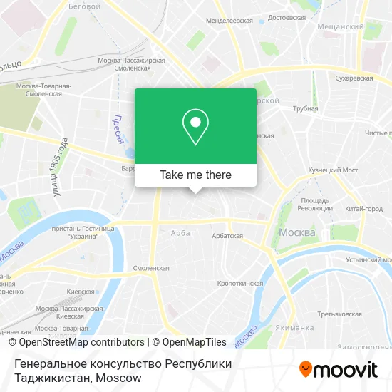 Генеральное консульство Республики Таджикистан map