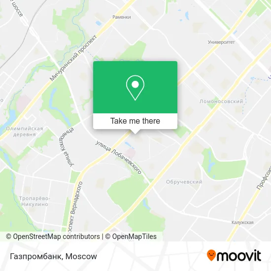 Газпромбанк map
