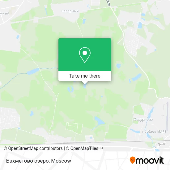 Бахметово озеро map