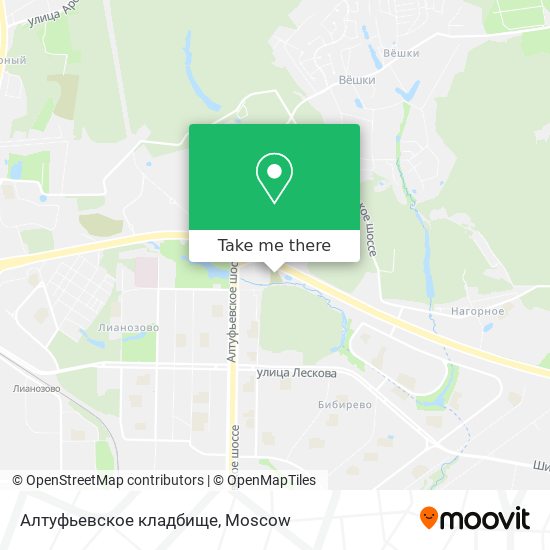 Алтуфьевское кладбище map