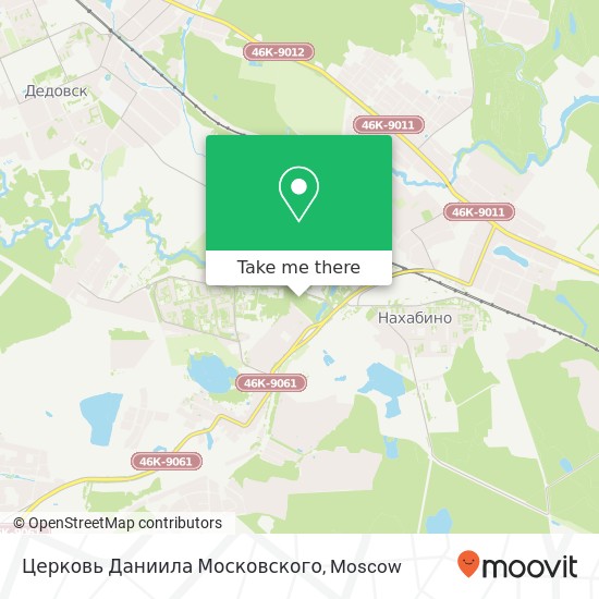 Церковь Даниила Московского map
