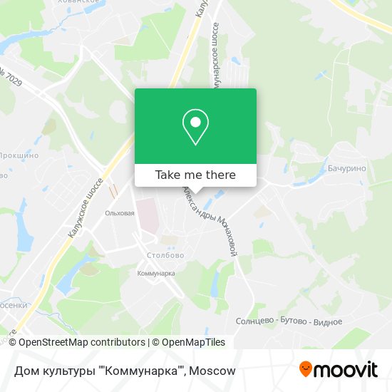 Дом культуры ""Коммунарка"" map
