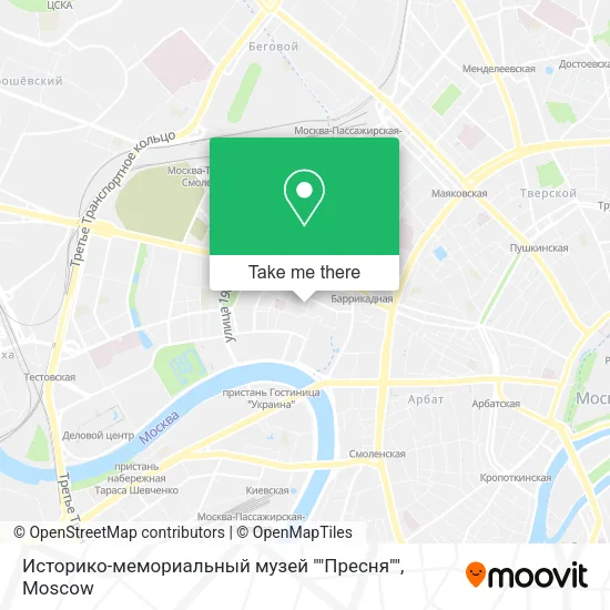Историко-мемориальный музей ""Пресня"" map