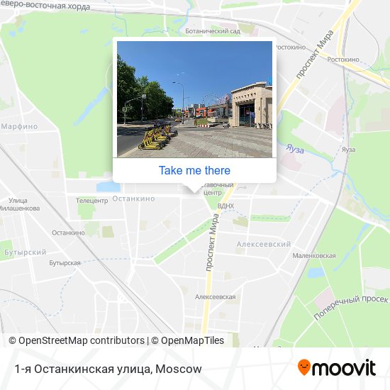 1-я Останкинская улица map