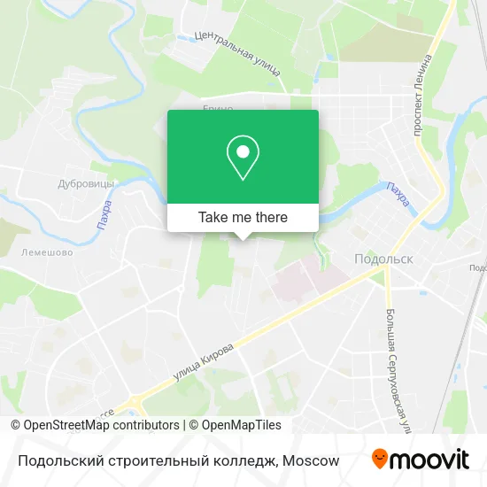 Подольский строительный колледж map