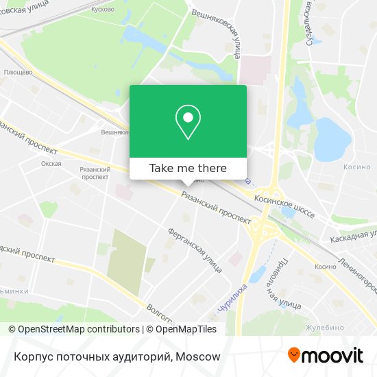 Корпус поточных аудиторий map