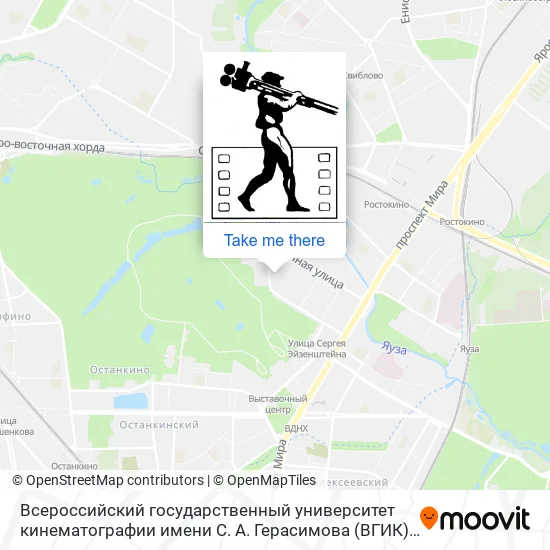 Всероссийский государственный университет кинематографии имени С. А. Герасимова (ВГИК) map