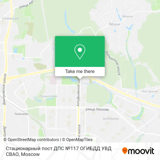 Стационарный пост ДПС №117 ОГИБДД УВД СВАО map