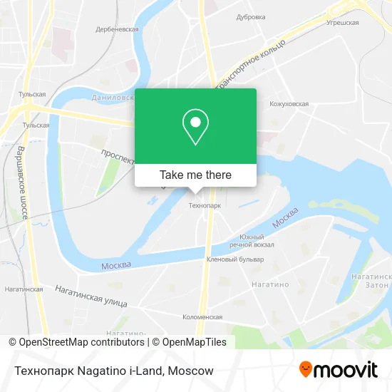 Технопарк Nagatino i-Land map