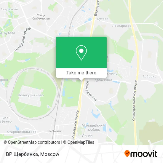 BP Щербинка map