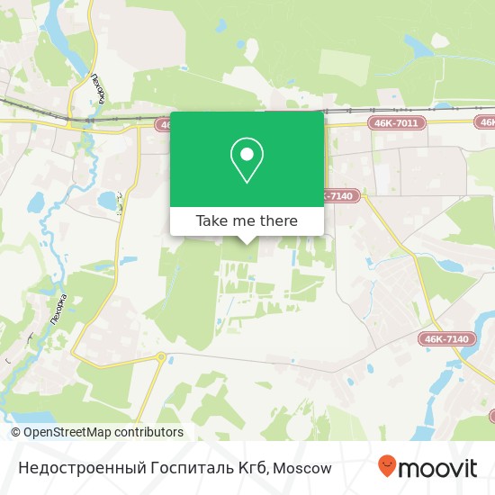 Недостроенный Госпиталь Кгб map