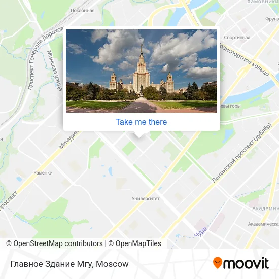 Главное Здание Мгу map