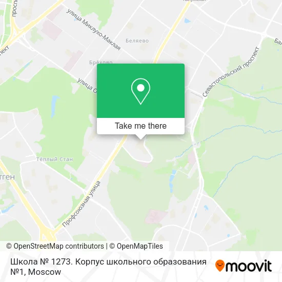 Школа № 1273. Корпус школьного образования №1 map
