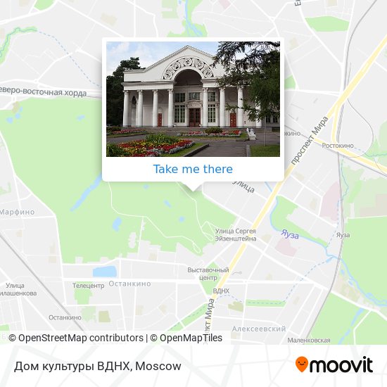 Дом культуры ВДНХ map