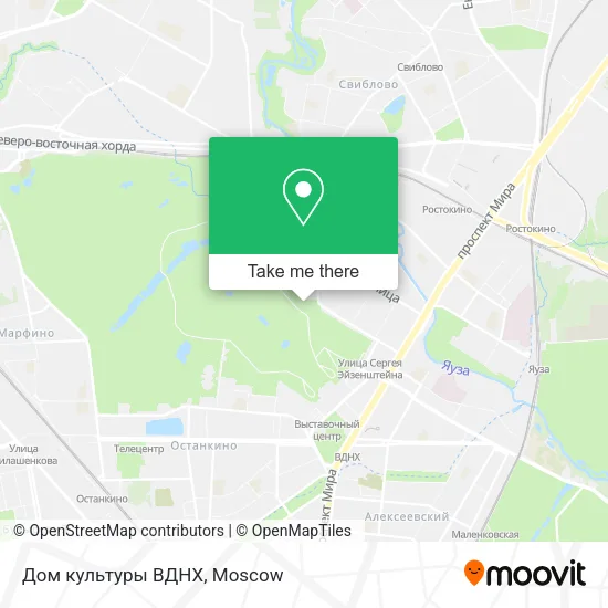 Дом культуры ВДНХ map
