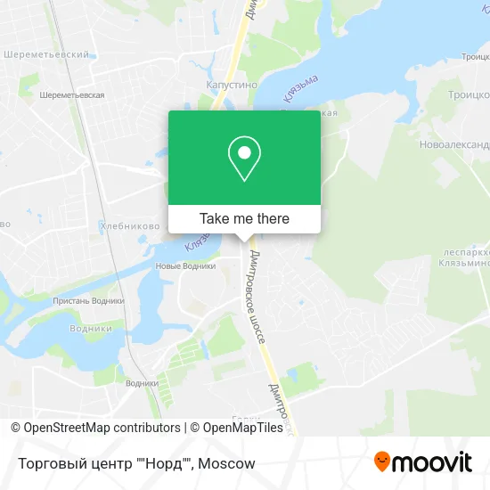 Торговый центр ""Норд"" map